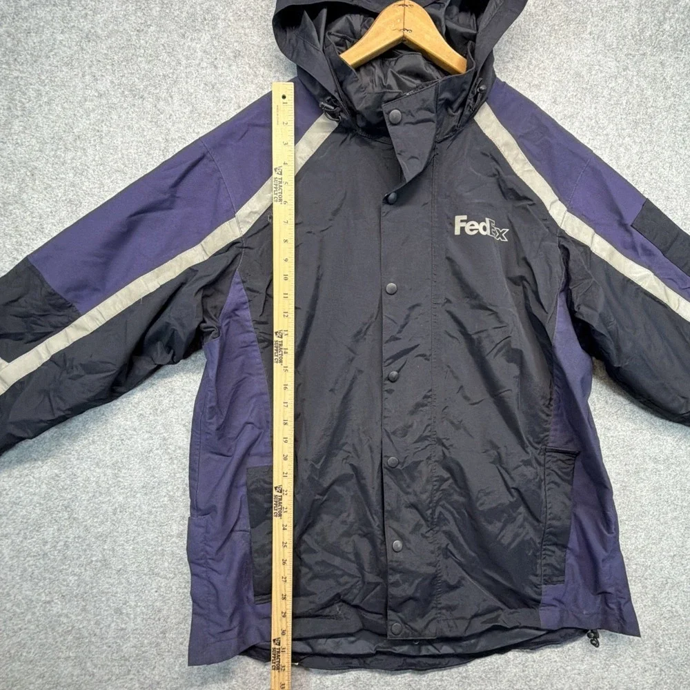 VTG Federal Express Jacket Mens XL Long Sleeve Full-Zip Windbreaker